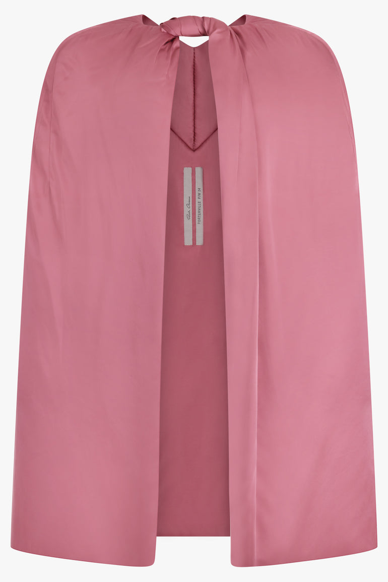 RICK OWENS RTW Cappa Imbottita Cape Jacket | Thulian Pink