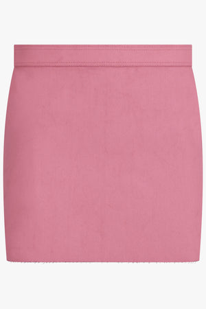 RICK OWENS RTW Gonna Denim Mini Skirt | Thulian Pink