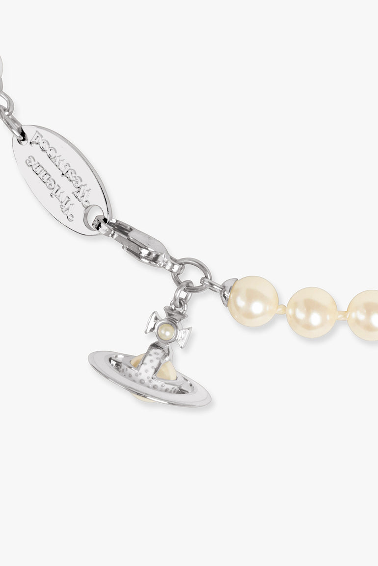 VIVIENNE WESTWOOD JEWELLERY SILVER / White/Silver Simonetta Pearl Necklace | White/Silver