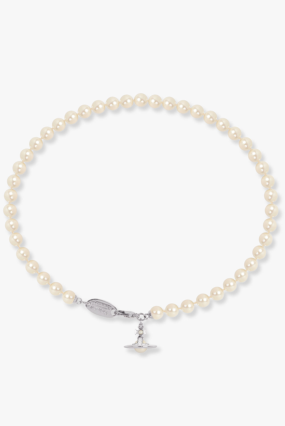 VIVIENNE WESTWOOD JEWELLERY SILVER / White/Silver Simonetta Pearl Necklace | White/Silver