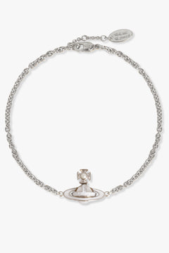 VIVIENNE WESTWOOD JEWELLERY SILVER / White/Silver Simonetta Bas Relief Bracelet | White/Silver