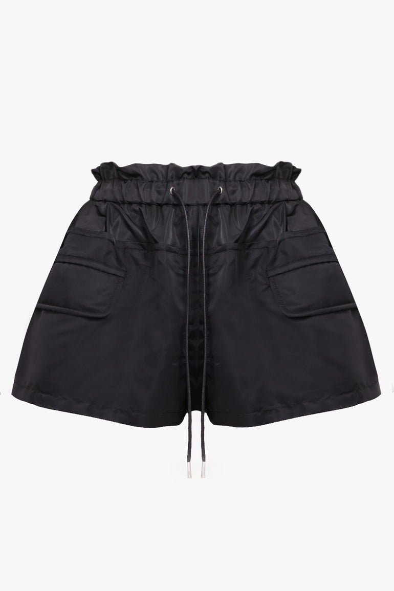 SACAI RTW Drawstring Puffed Short | Black
