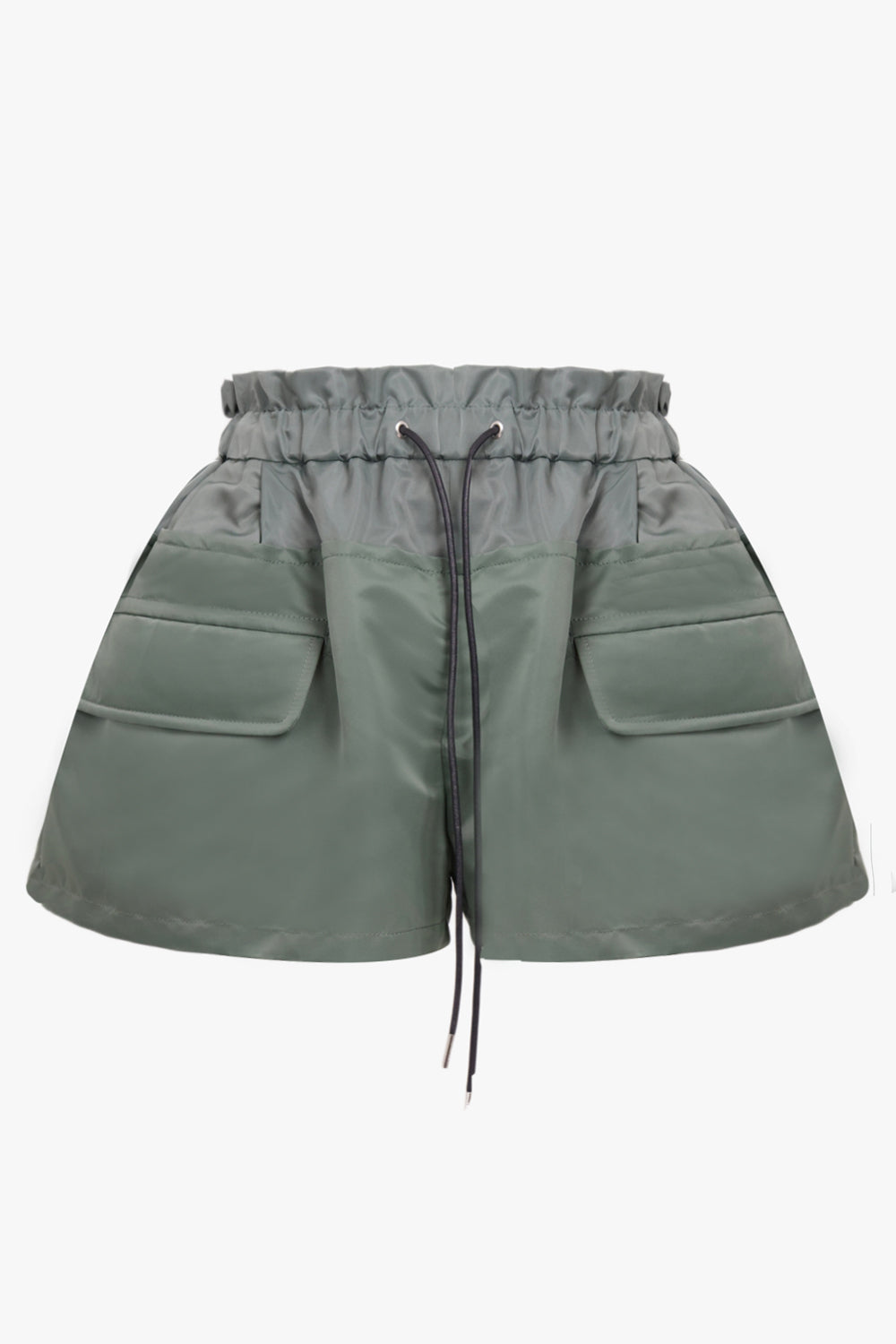 SACAI RTW Drawstring Puffed Short | Khaki/Orange