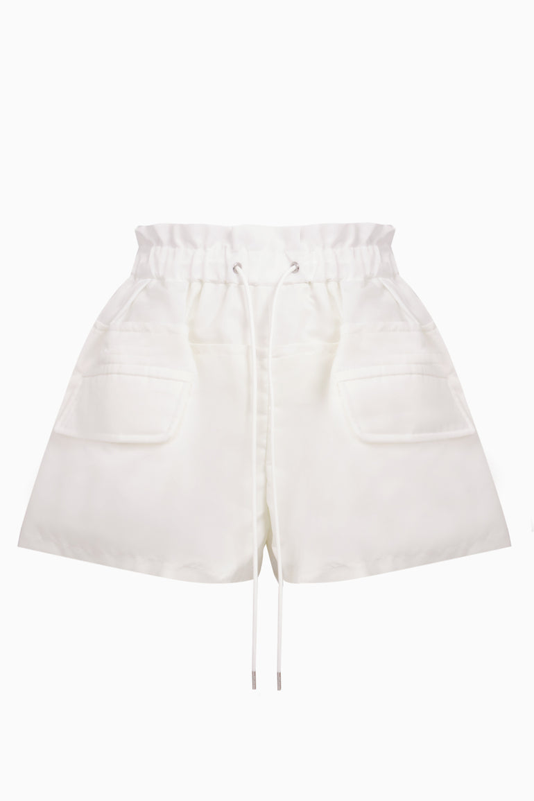 SACAI RTW Drawstring Puffed Short | Off White