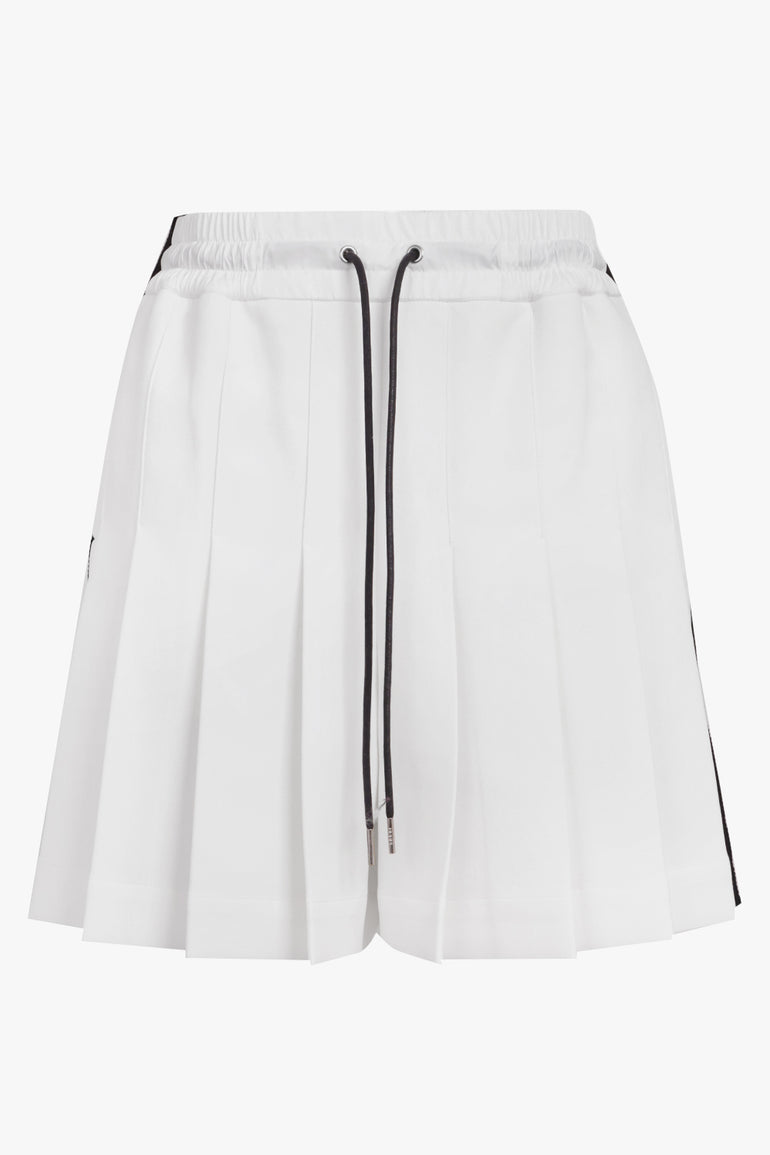 SACAI RTW Drawstring Side Panel Pleated Short | White/Black