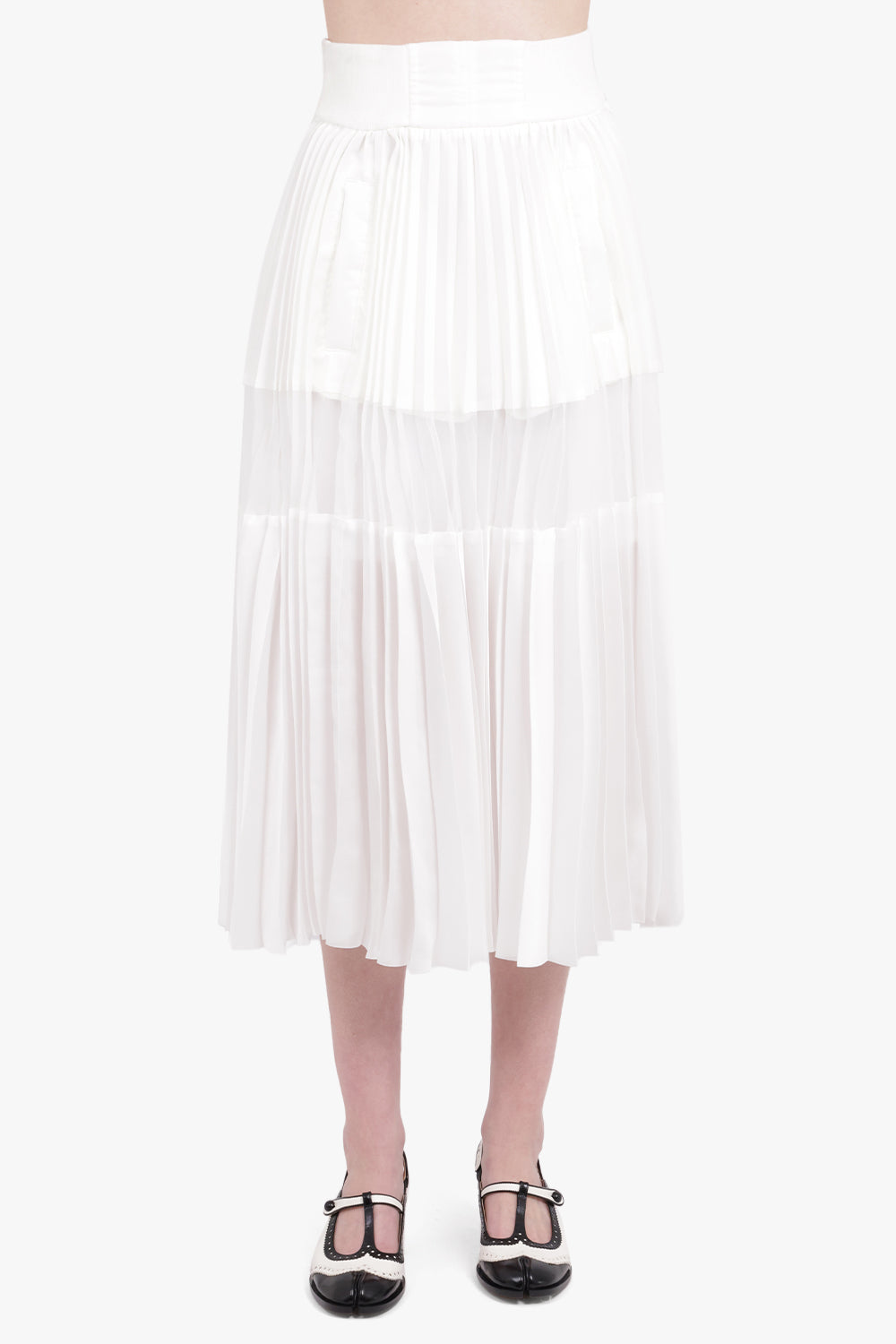 Nylon Twill Skirt | White – Parlour X Nylon Twill Skirt | White – Parlour X