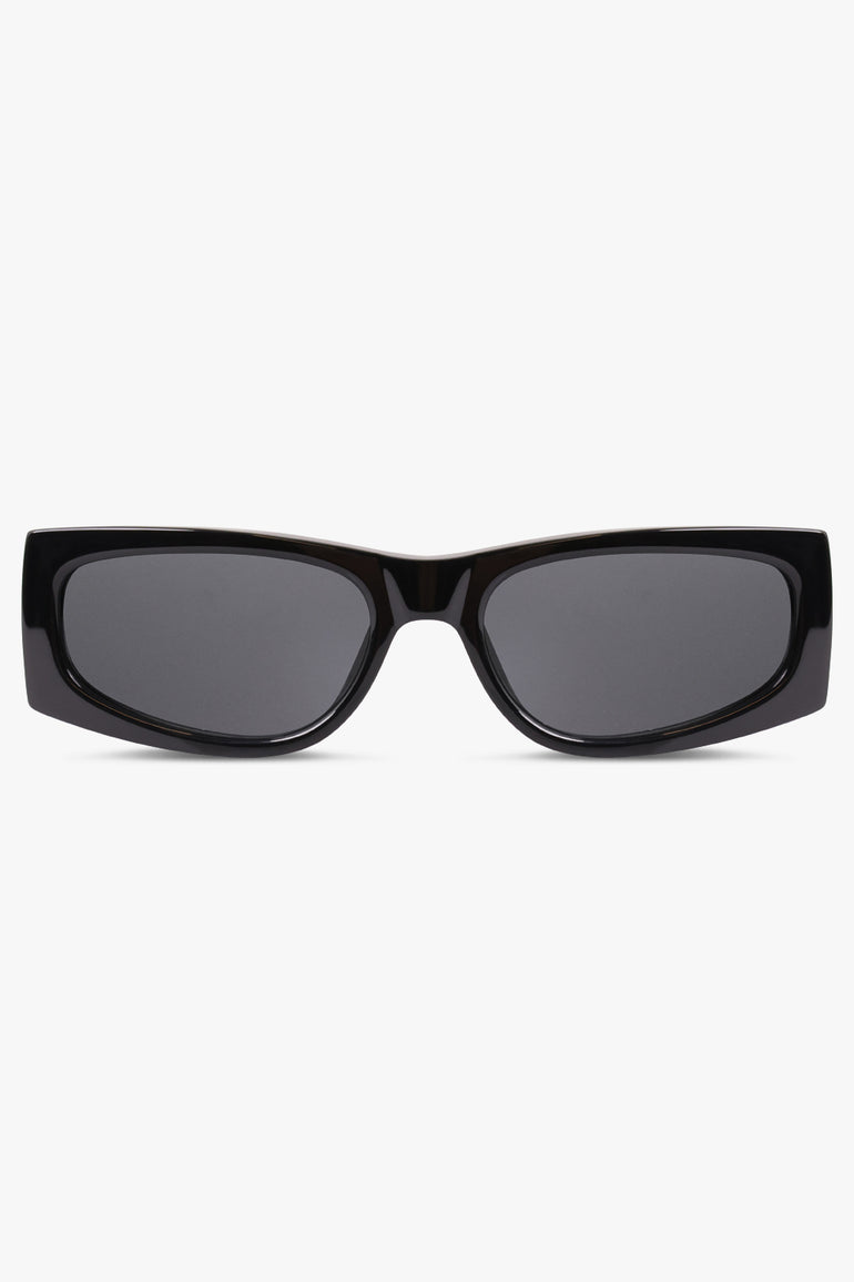 SAINT LAURENT ACCESSORIES BLACK / BLACK/LIGHT GOLD/BLACK SL M140/F Flat Cat Eye Frame Sunglasses | Black