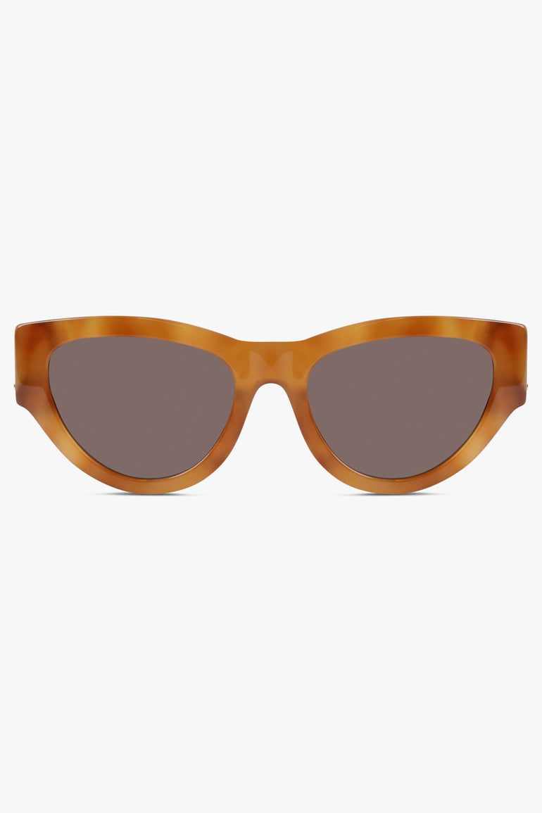 SAINT LAURENT ACCESSORIES BROWN / BROWN/BLACK SL M94/F Cat Eye Two Tone Sunglasses | Brown/Black