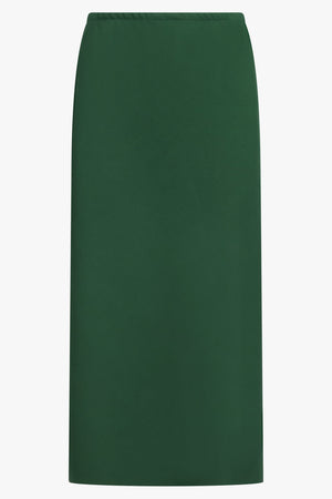 DRIES VAN NOTEN RTW Separ Straight Midi Skirt | Emerald