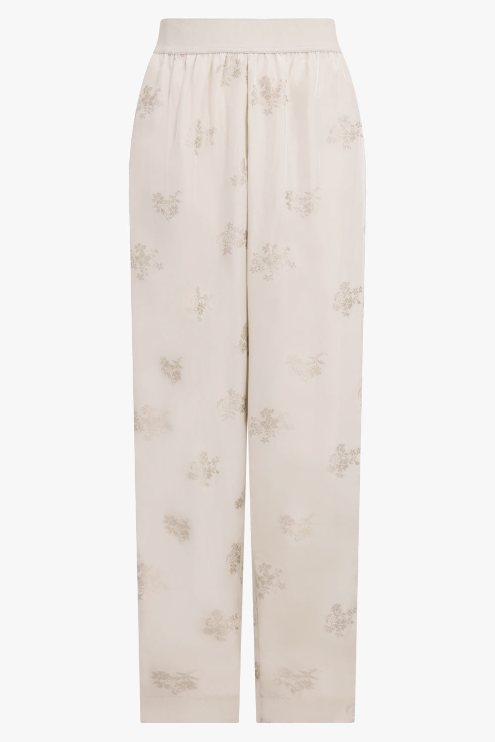 UMA WANG RTW Palmer Tapered Leg Floral Print Pant | Off White