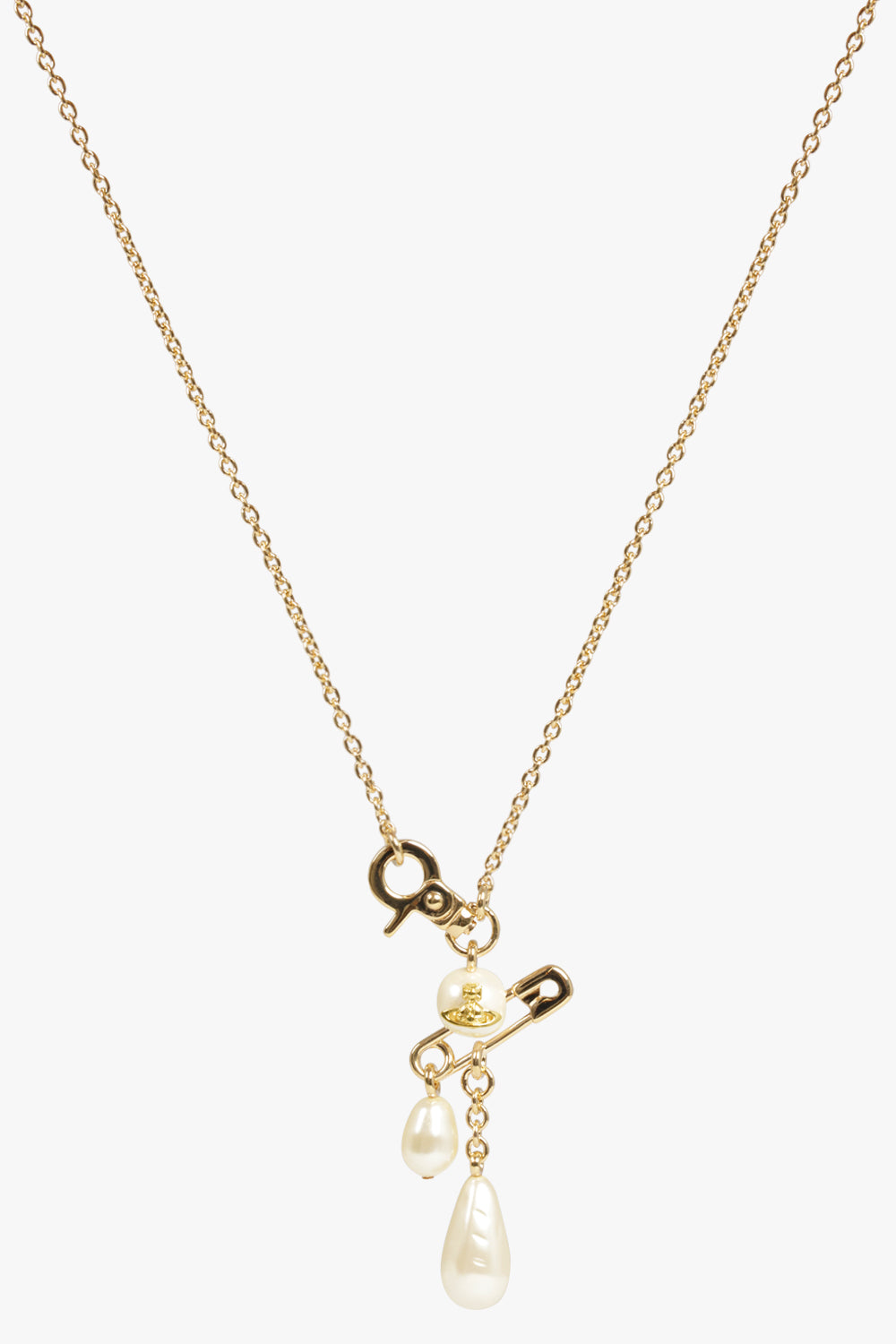 VIVIENNE WESTWOOD JEWELLERY GOLD / White/Gold Claude Small Pearl Pendant | White/Gold