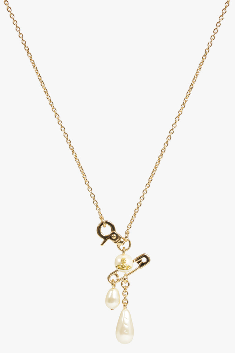 VIVIENNE WESTWOOD JEWELLERY GOLD / White/Gold Claude Small Pearl Pendant | White/Gold
