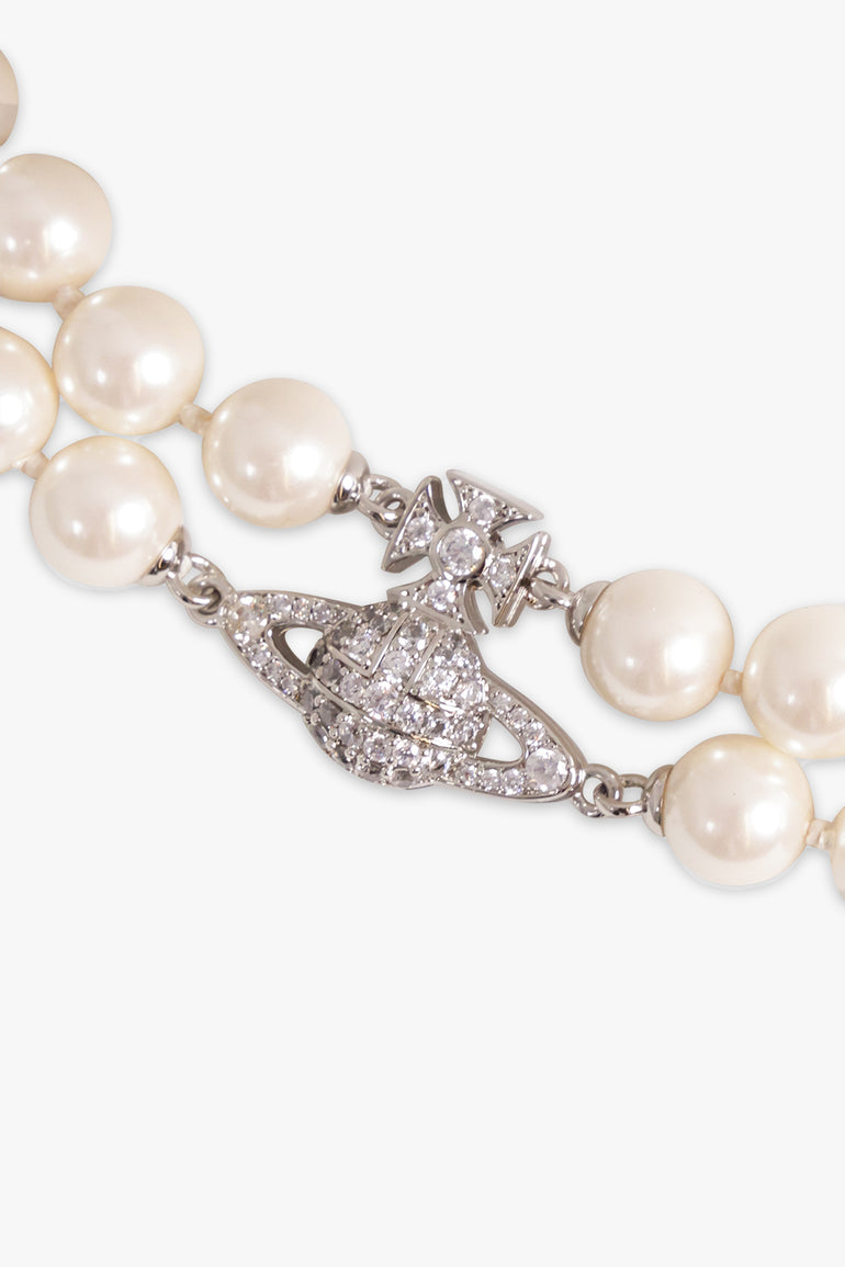 VIVIENNE WESTWOOD JEWELLRY MULTI / SILVER/WHITE Graziella Double Row Pearl Choker | Silver/White