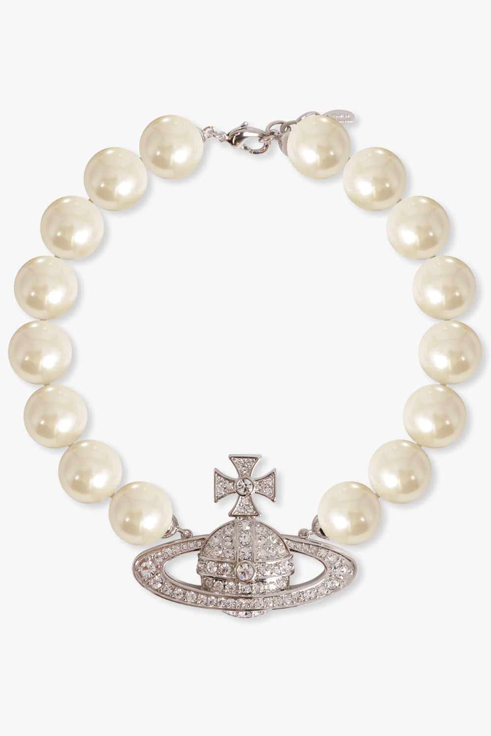 VIVIENNE WESTWOOD JEWELLERY SILVER / White/Silver Neysa Oversized Necklace | White/Silver