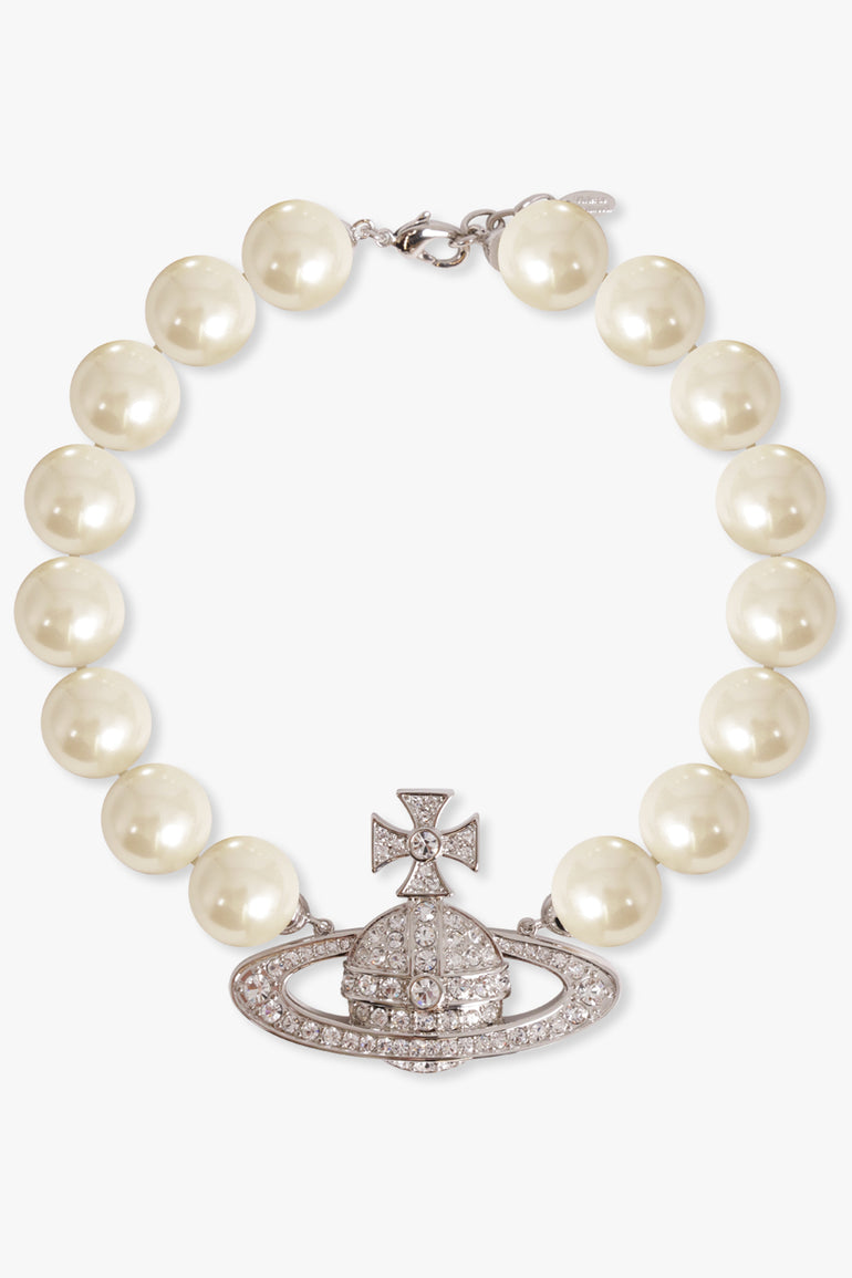 VIVIENNE WESTWOOD JEWELLERY SILVER / White/Silver Neysa Oversized Necklace | White/Silver