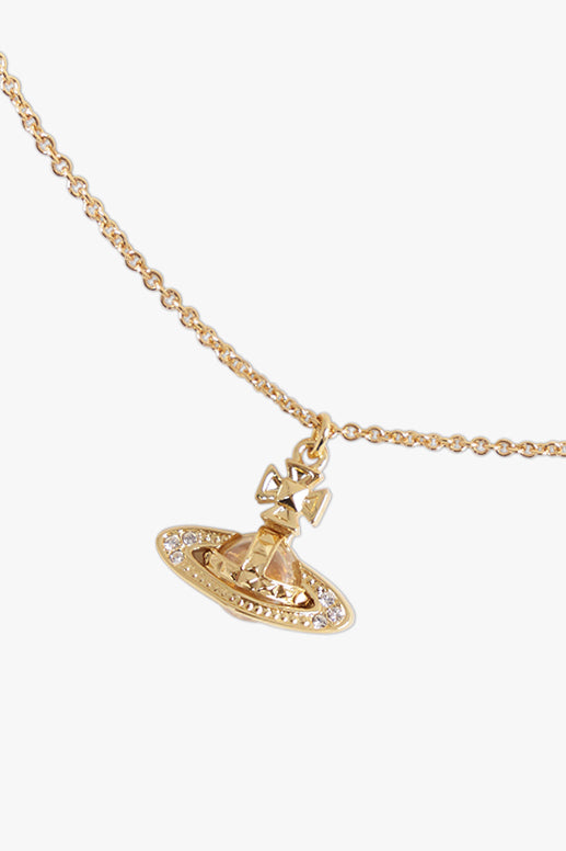 VIVIENNE WESTWOOD JEWELLERY GOLD / Gold Pina Small Bas Relief Pendant | Gold