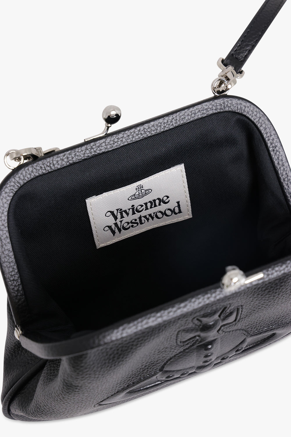 Vivienne Grained Clutch Bag | Black – Parlour X