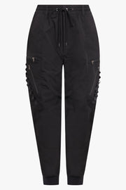 JUNYA WATANABE RTW Zip Pocket Detail Cargo Cuffed Pant | Black