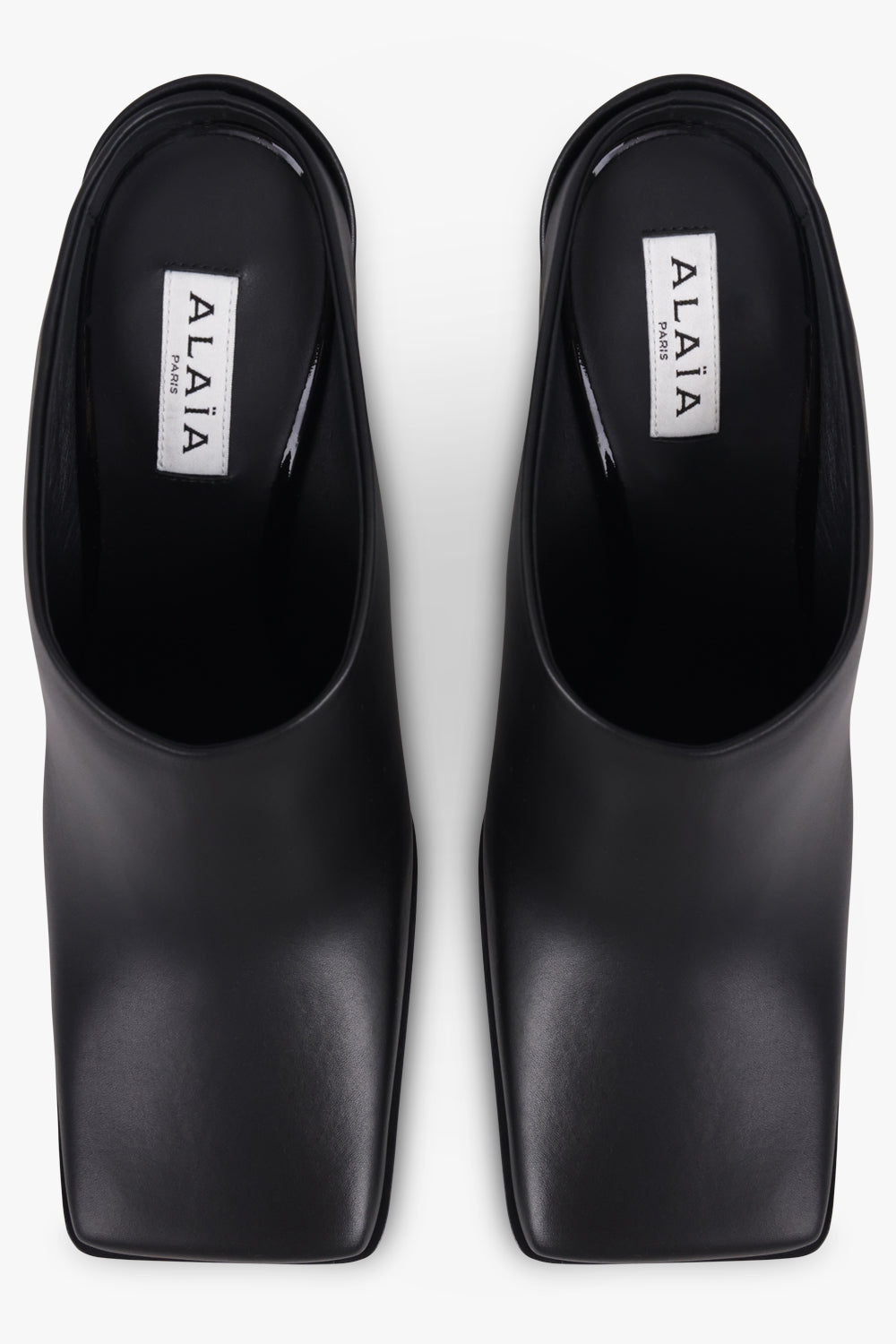 ALAIA SHOES 90MM Leather Mule | Black