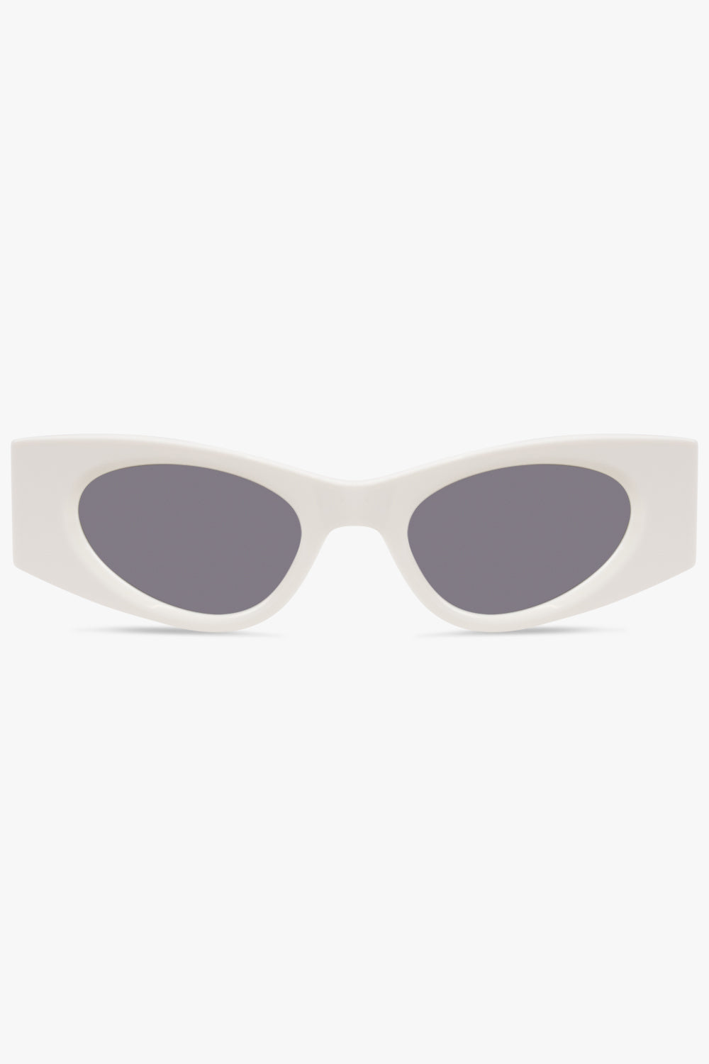 ALAIA ACCESSORIES WHITE / White AA0075S Cat Eye Rectangular Sunglasses | White