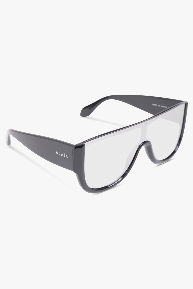 ALAIA Accessories Black / Black/Mirror AA0087S Mask Frame Sunglasses | Black/Mirror