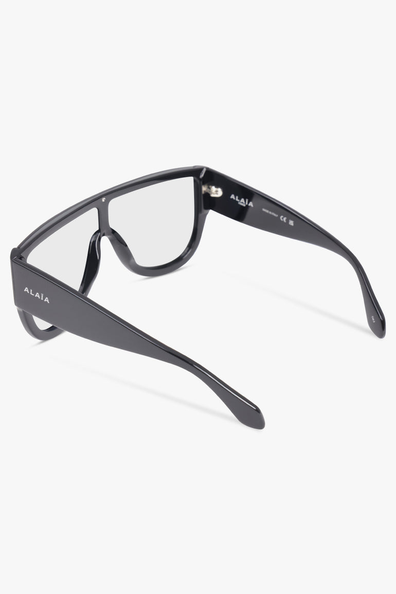 ALAIA Accessories Black / Black/Mirror AA0087S Mask Frame Sunglasses | Black/Mirror