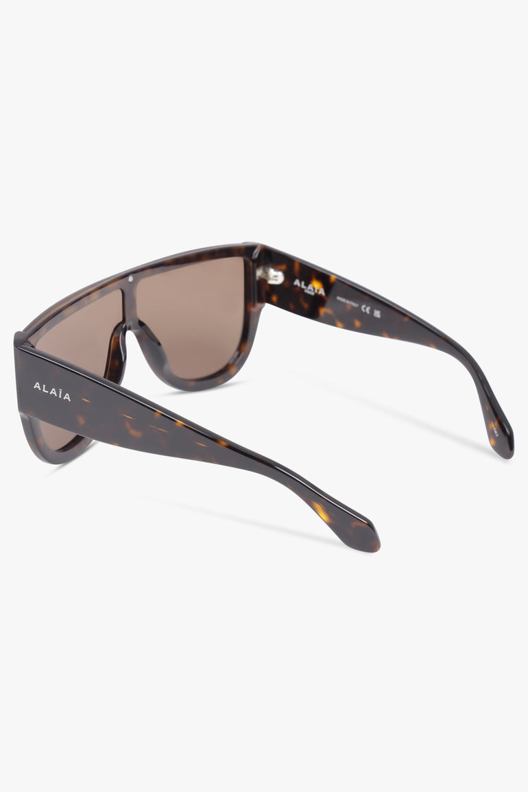 ALAIA Accessories Brown / Brown AA0087S Mask Frame Sunglasses | Brown