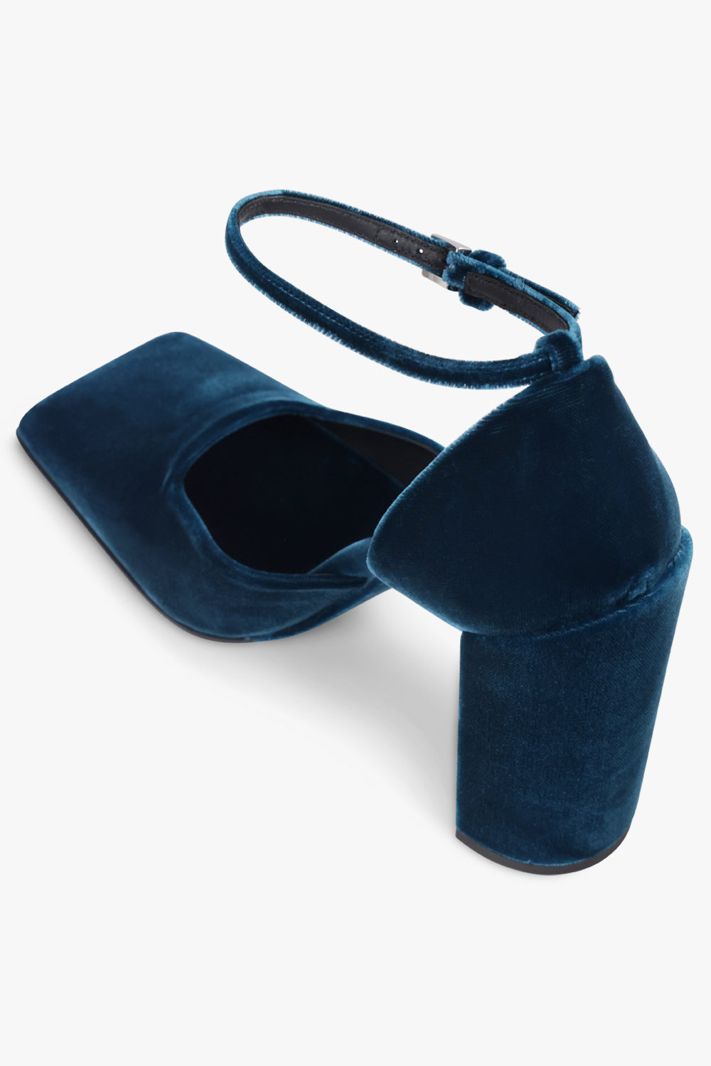 ALAIA SHOES D'Orsay Velvet 90MM Heel | Muted Green