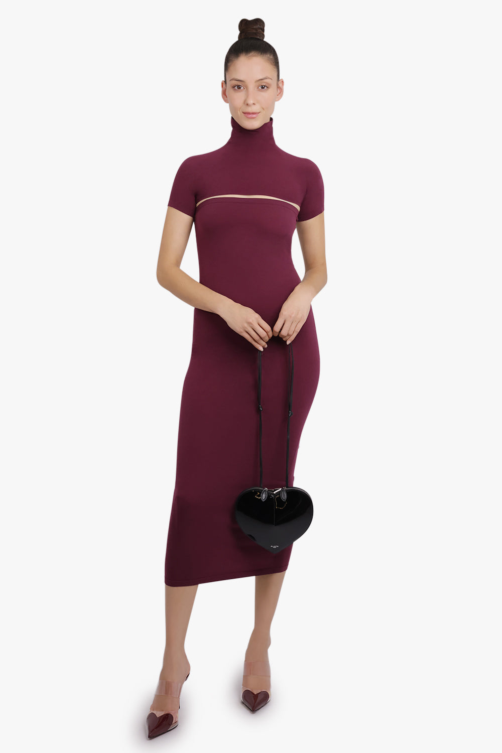 ALAIA BAGS BLACK / NOIR Le Coeur Patent Heart Shaped Bag | Black