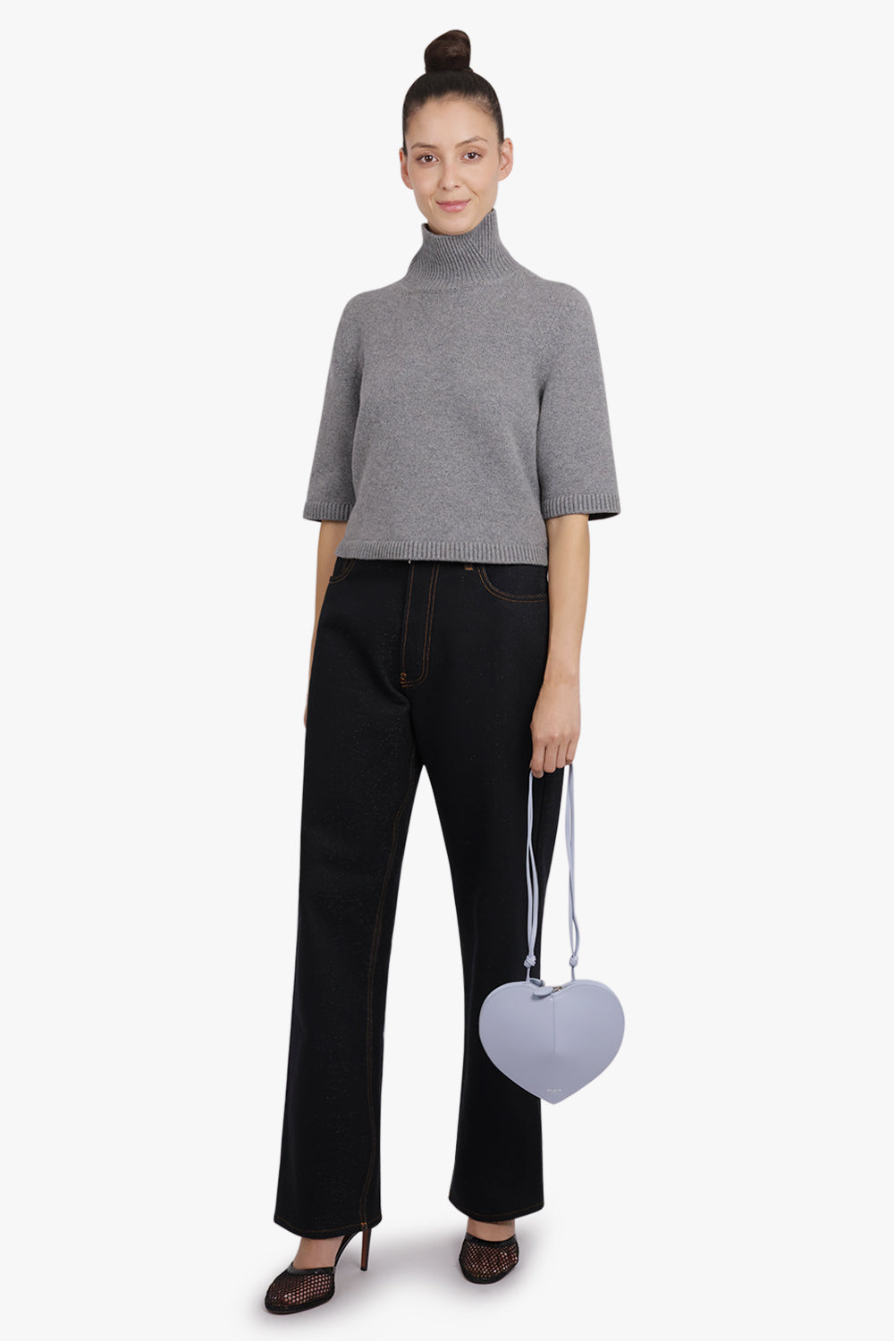 ALAIA BAGS BLUE / Washed Blue Le Coeur Heart Bag | Washed Blue