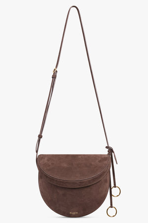 ALAIA BAGS Brown / Dark Brown Hip Crossbody Bag | Dark Brown