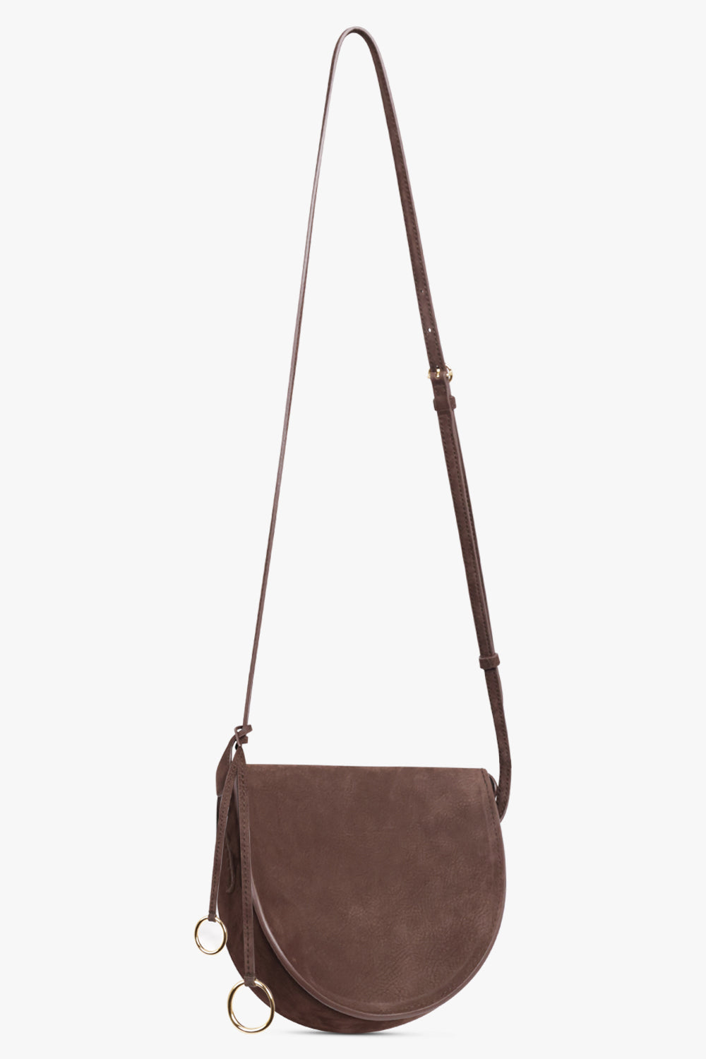 ALAIA BAGS Brown / Dark Brown Hip Crossbody Bag | Dark Brown