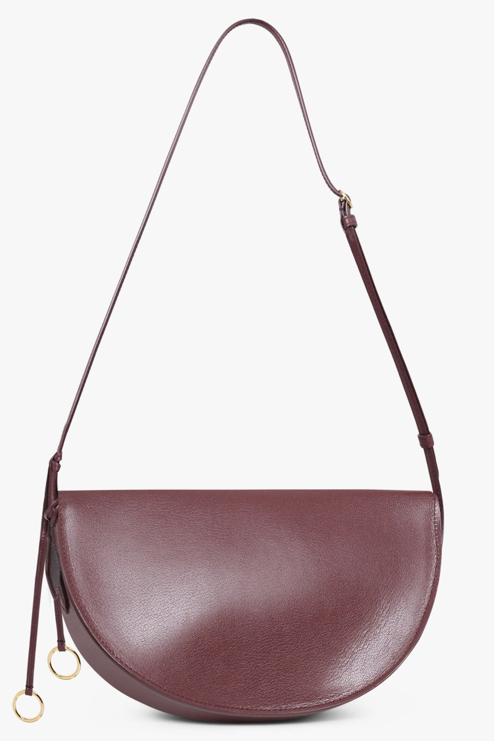 ALAIA BAGS Burgundy / Garnet Red Hip East West Crossbody Bag | Garnet Red