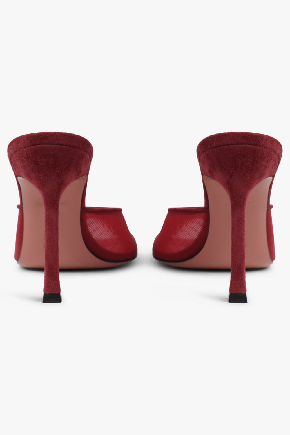 AMINA MUADDI SHOES Alexa Mesh Slipper 95MM Heel | Ruby