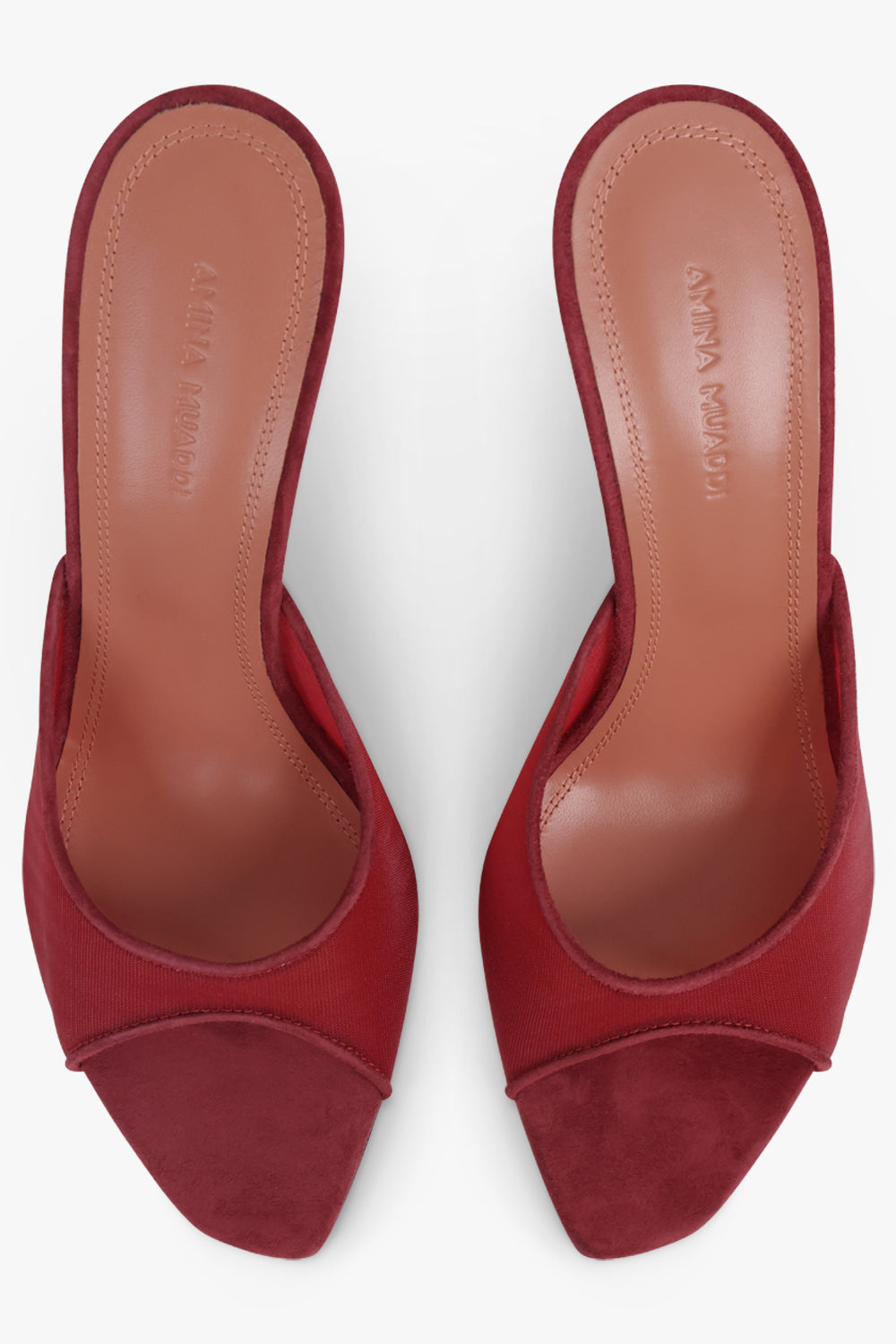 AMINA MUADDI SHOES Alexa Mesh Slipper 95MM Heel | Ruby