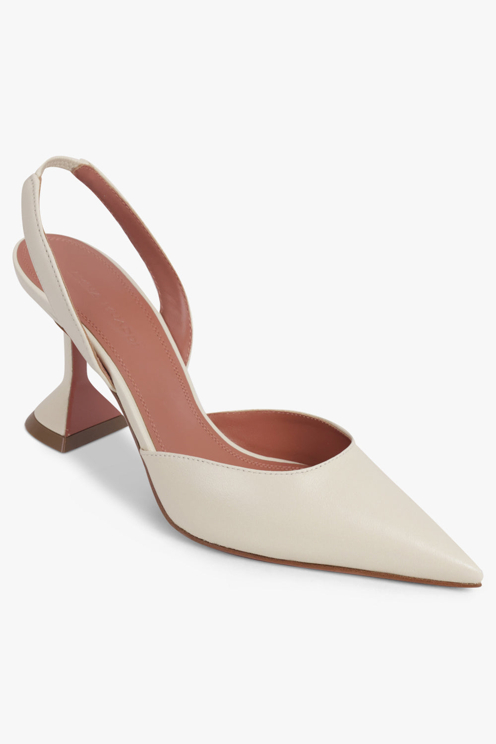 AMINA MUADDI SHOES Holli 70MM Slingback Heel | Almond