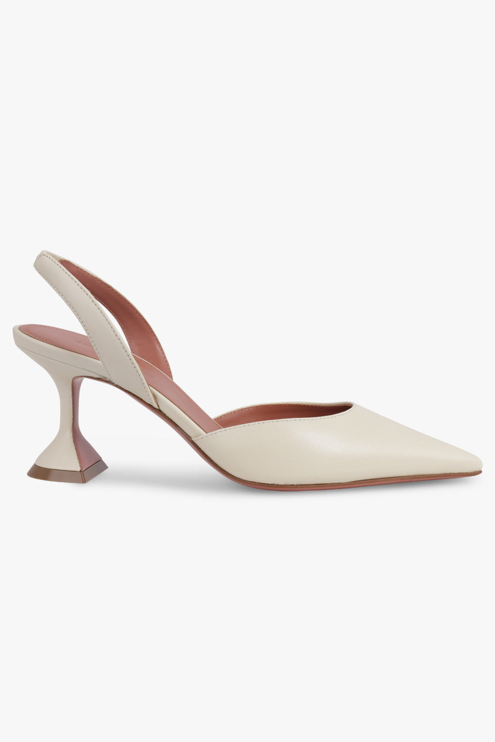 AMINA MUADDI SHOES Holli 70MM Slingback Heel | Almond