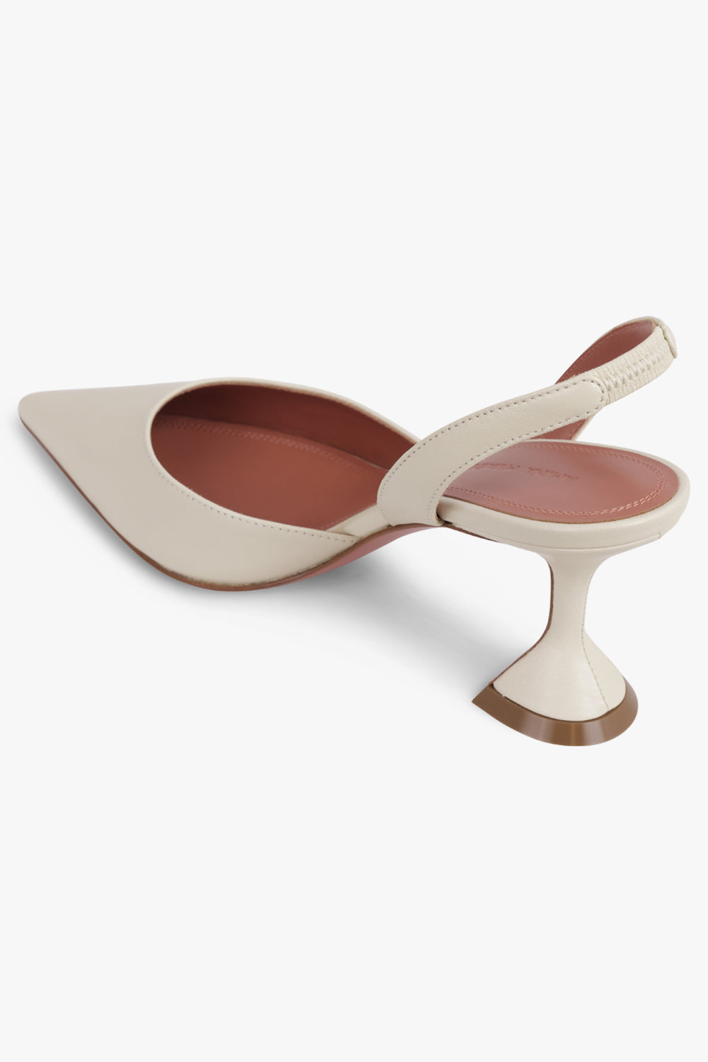 AMINA MUADDI SHOES Holli 70MM Slingback Heel | Almond
