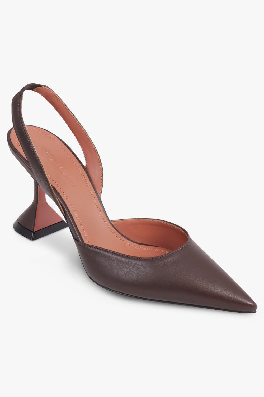 AMINA MUADDI SHOES Holli 70MM Slingback Heel | Coffee