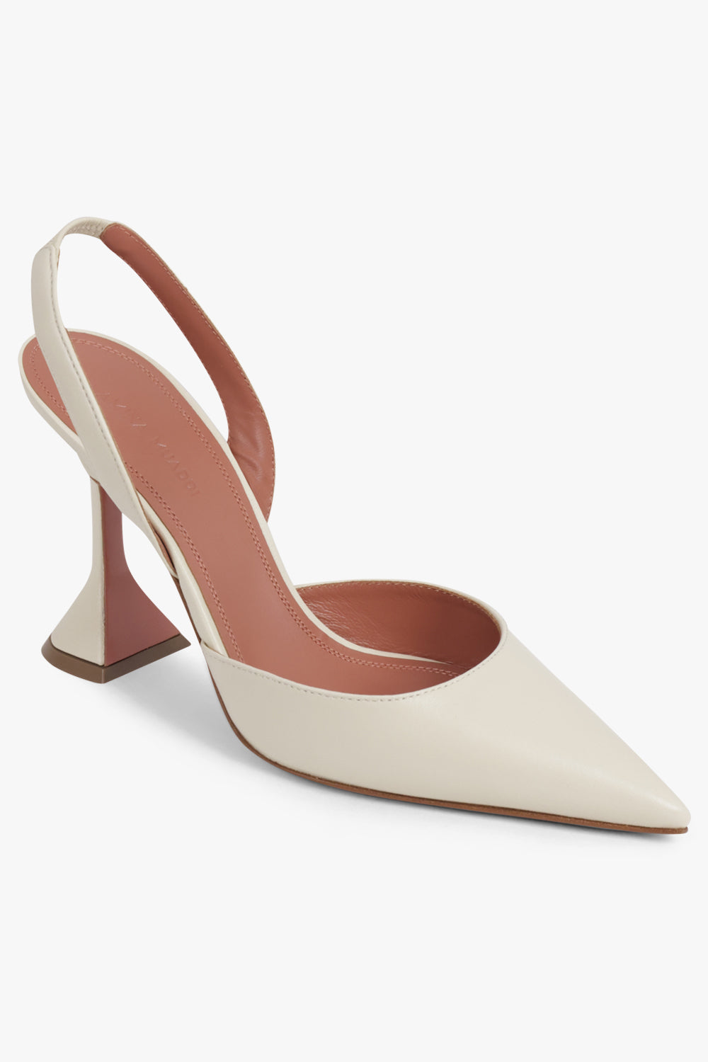 AMINA MUADDI SHOES Holli 95MM Slingback Heel | Almond