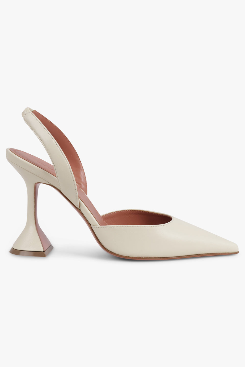 AMINA MUADDI SHOES Holli 95MM Slingback Heel | Almond