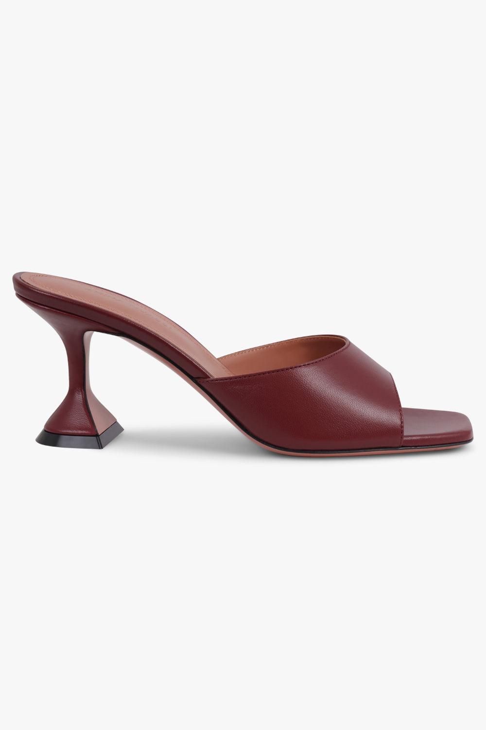 AMINA MUADDI SHOES Lupita 70MM Heel Slipper | Wine