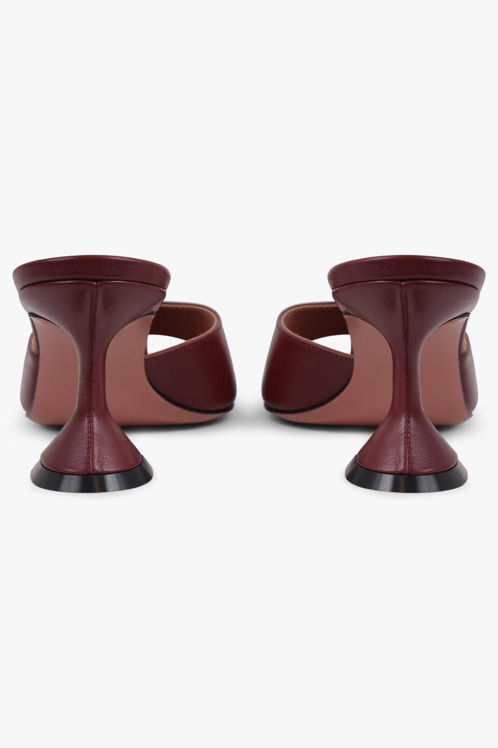 AMINA MUADDI SHOES Lupita 70MM Heel Slipper | Wine