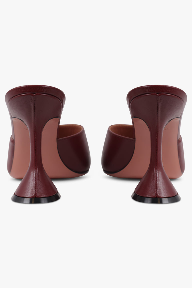 AMINA MUADDI SHOES Lupita 95MM Heel Slipper | Wine