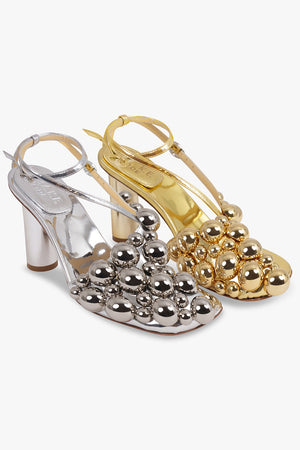 Mismatch Christine Stud 80 Heel | Silver/Gold