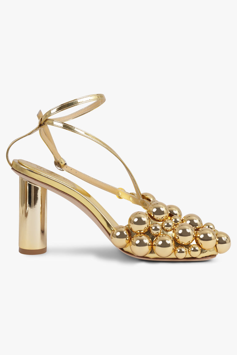 AWAKE MODE SHOES Mismatch Christine Stud 80 Heel | Silver/Gold