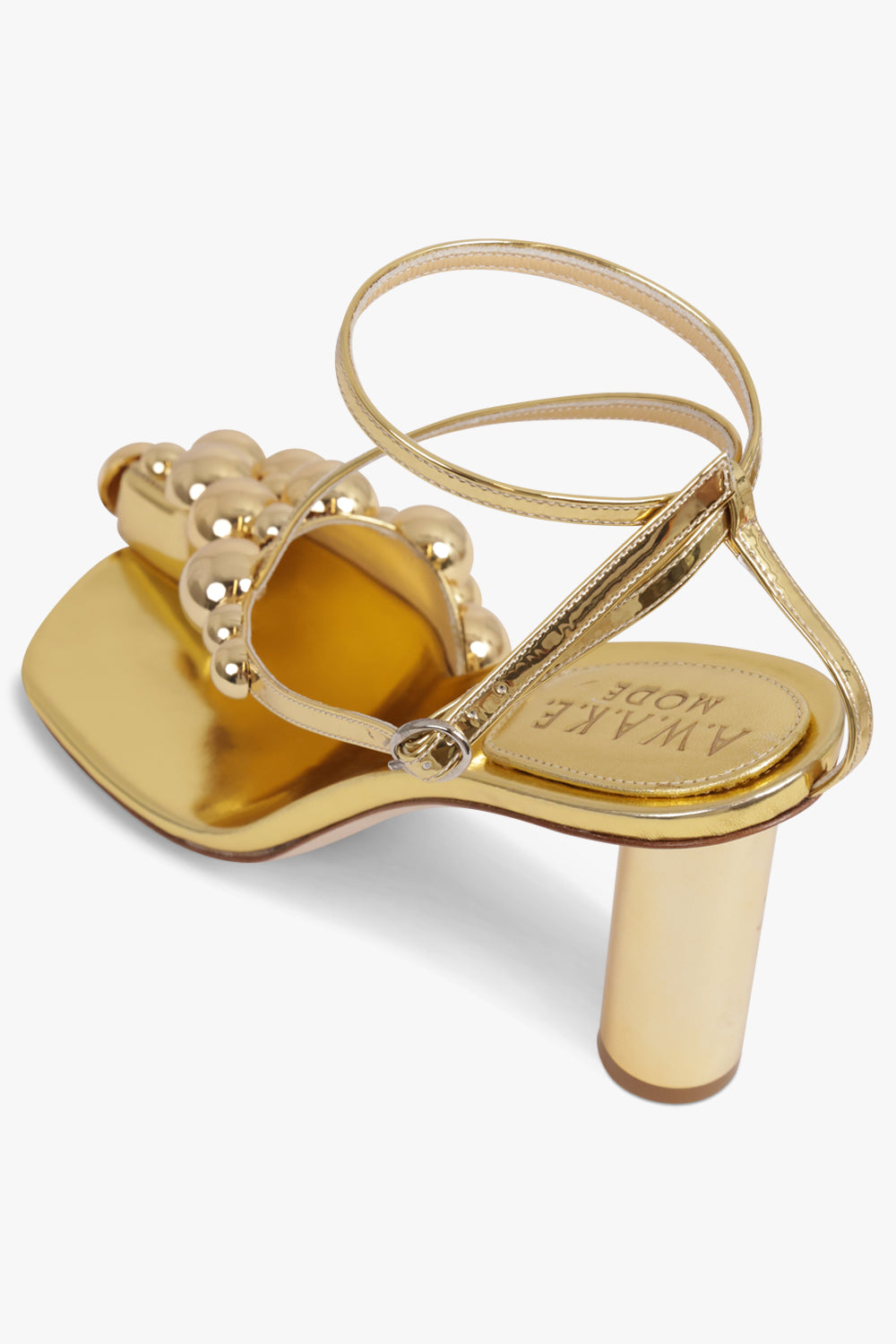 AWAKE MODE SHOES Mismatch Christine Stud 80 Heel | Silver/Gold