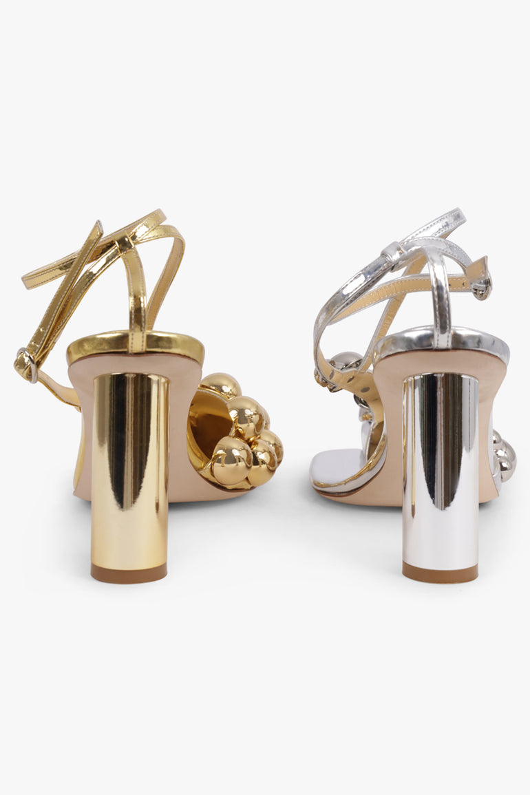 AWAKE MODE SHOES Mismatch Christine Stud 80 Heel | Silver/Gold