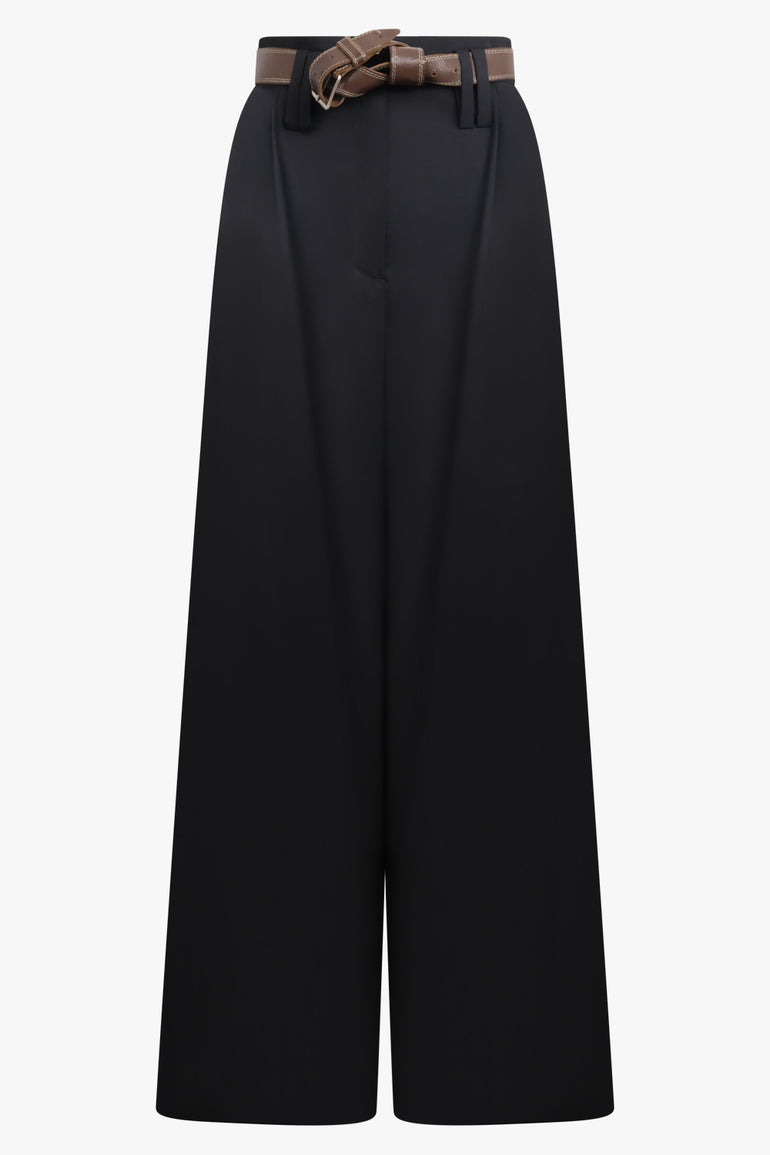 AWAKE MODE RTW High Side Split Pants with Button Closures | Black