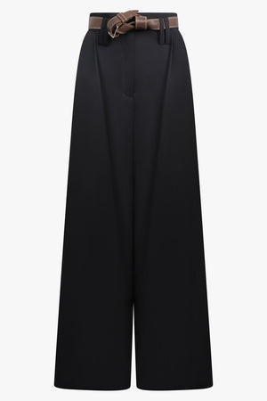 AWAKE MODE RTW High Side Split Pants with Button Closures | Black